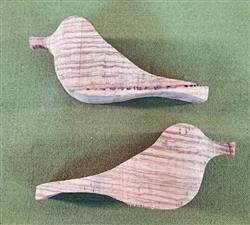 Comfort Bird Carving Blanks - Zebrawood - Set of 2 - $26.99
